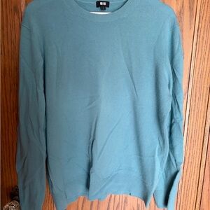 Uniqlo Men's Blue Cashmere Sweater